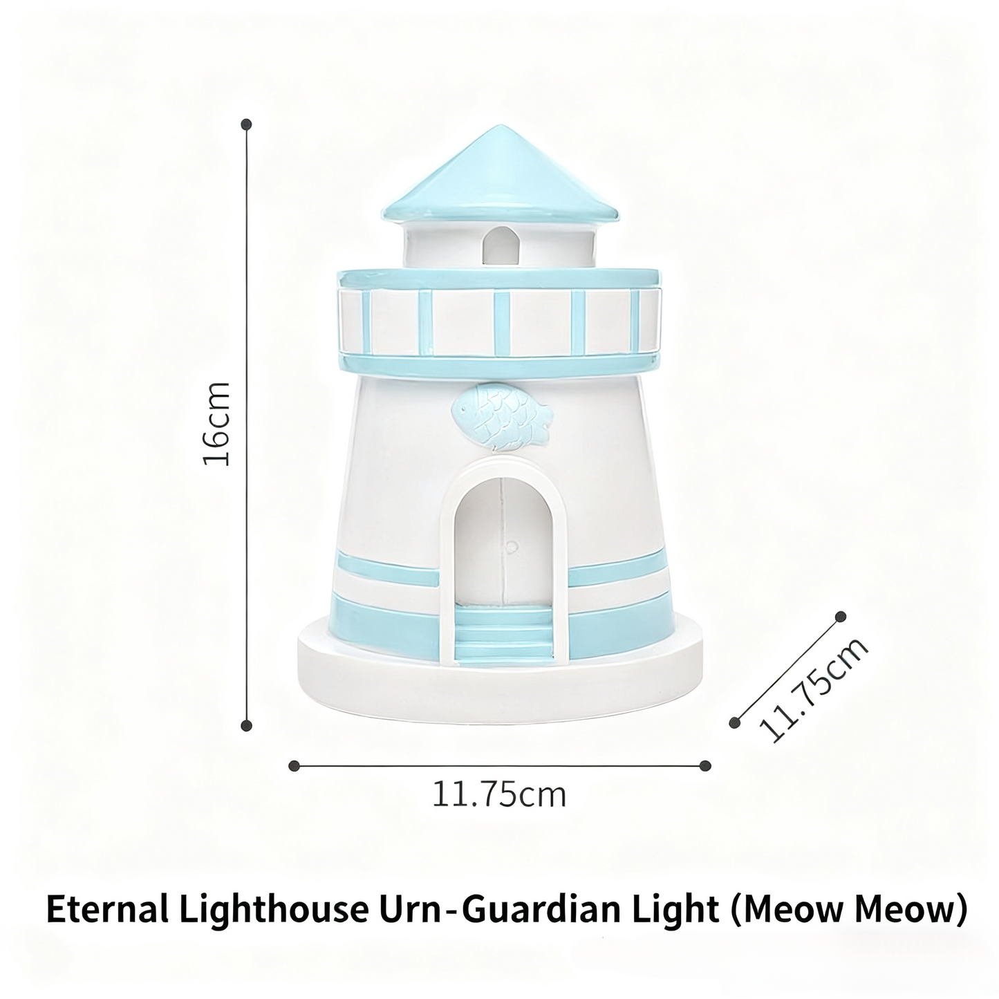 Creative Lighthouse Memorial Urn for Cats & Dogs – Handcrafted Resin Pet Ashes Keepsake